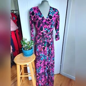 Just Taylor Floral Multicolor Maxi Dress - US8 - New With Tags
